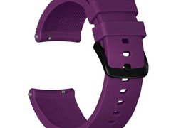 Curea ceas Smartwatch Samsung Galaxy Watch 4, Watch 4 Classic, Gear S2, iUni 20 mm Silicon Purple